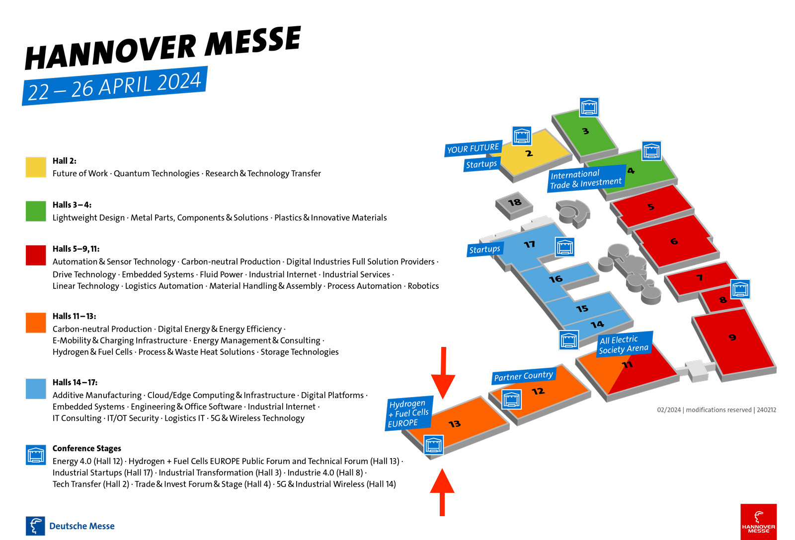 2024 Hannover Messe hallenplan
